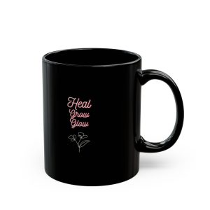 Heal Grow Glow Mug | Inspirational Self-Love Coffee Cup | Motivational Wellness Gift